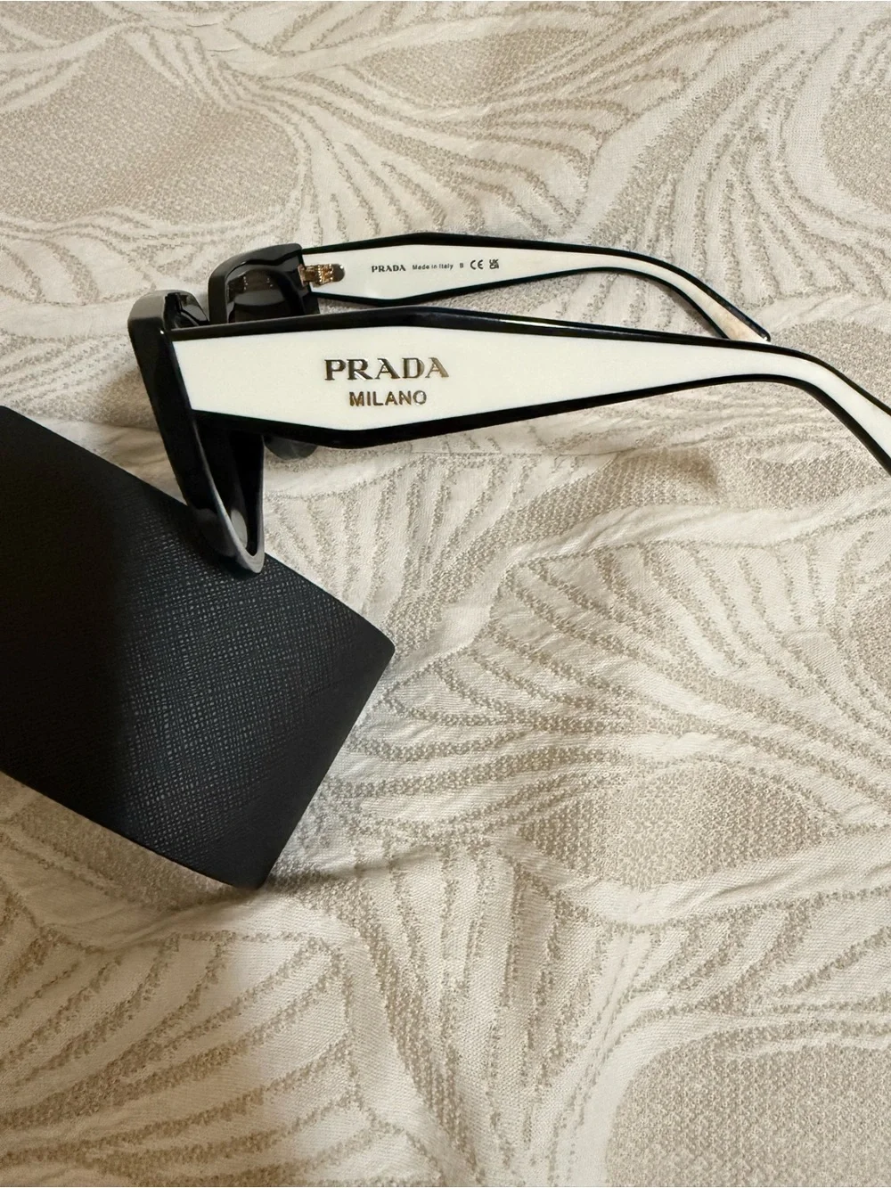 Prada Black Cat-Eye Sunglasses PR 14WS